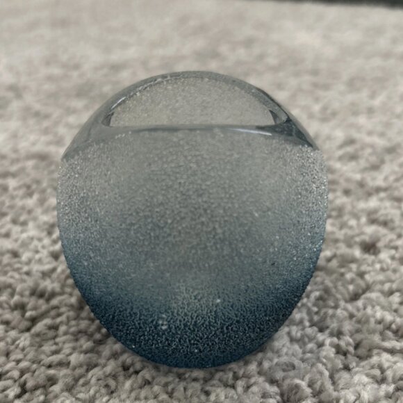 Vintage Partylite Blue Nordic Ice Textured Glass Votive Candle Holder Taiwan - Picture 2 of 5